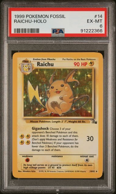 Raichu (14) - PSA 6